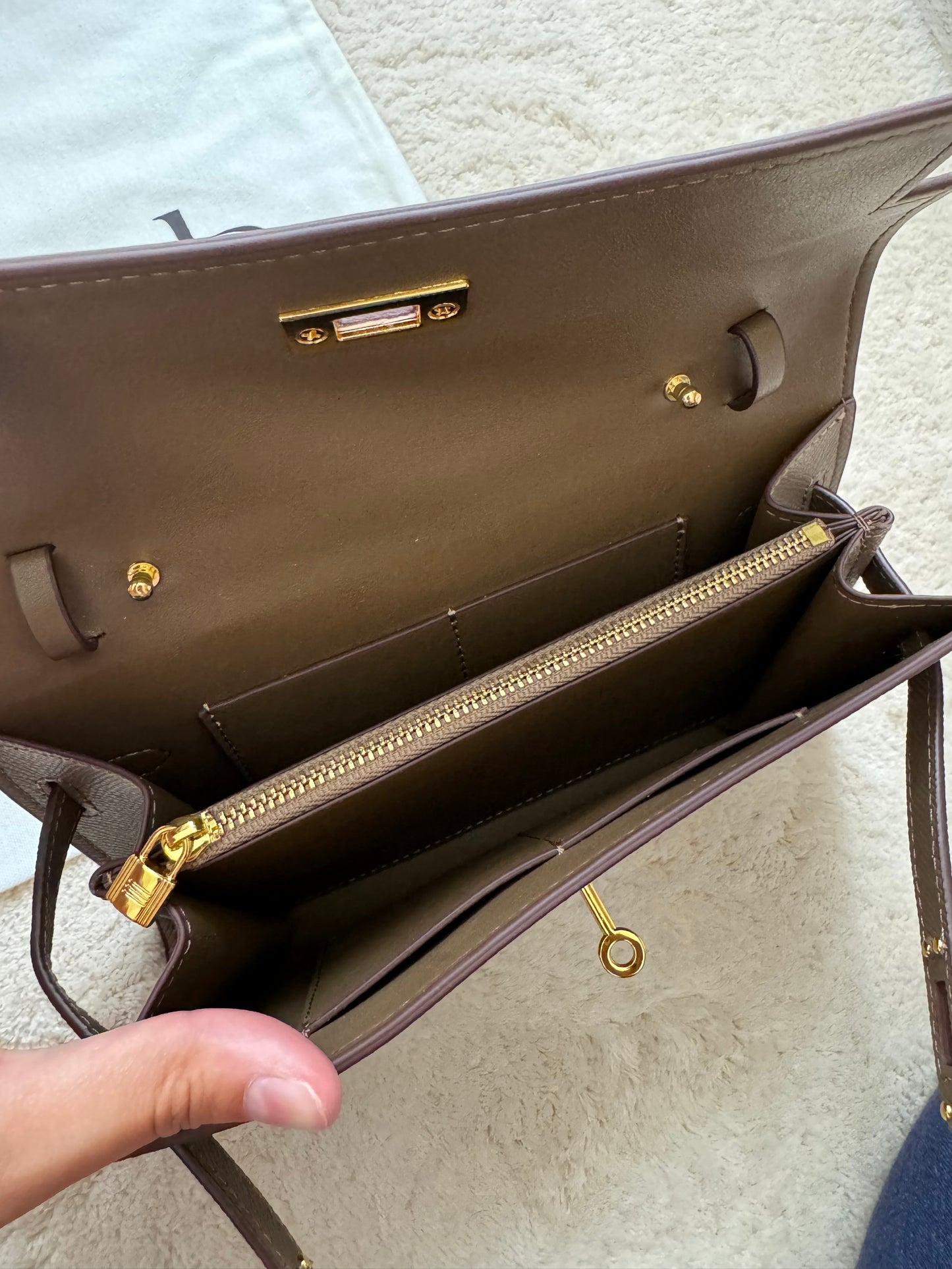 PORTEFEUILLE CAMEL OR CUIR RIGIDE