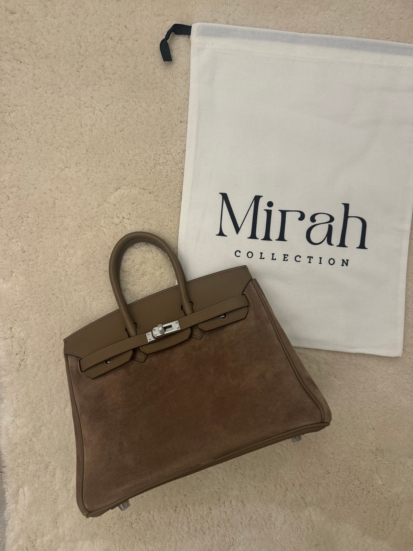 TESNÏM TAUPE CLAIR DAIM/CUIR