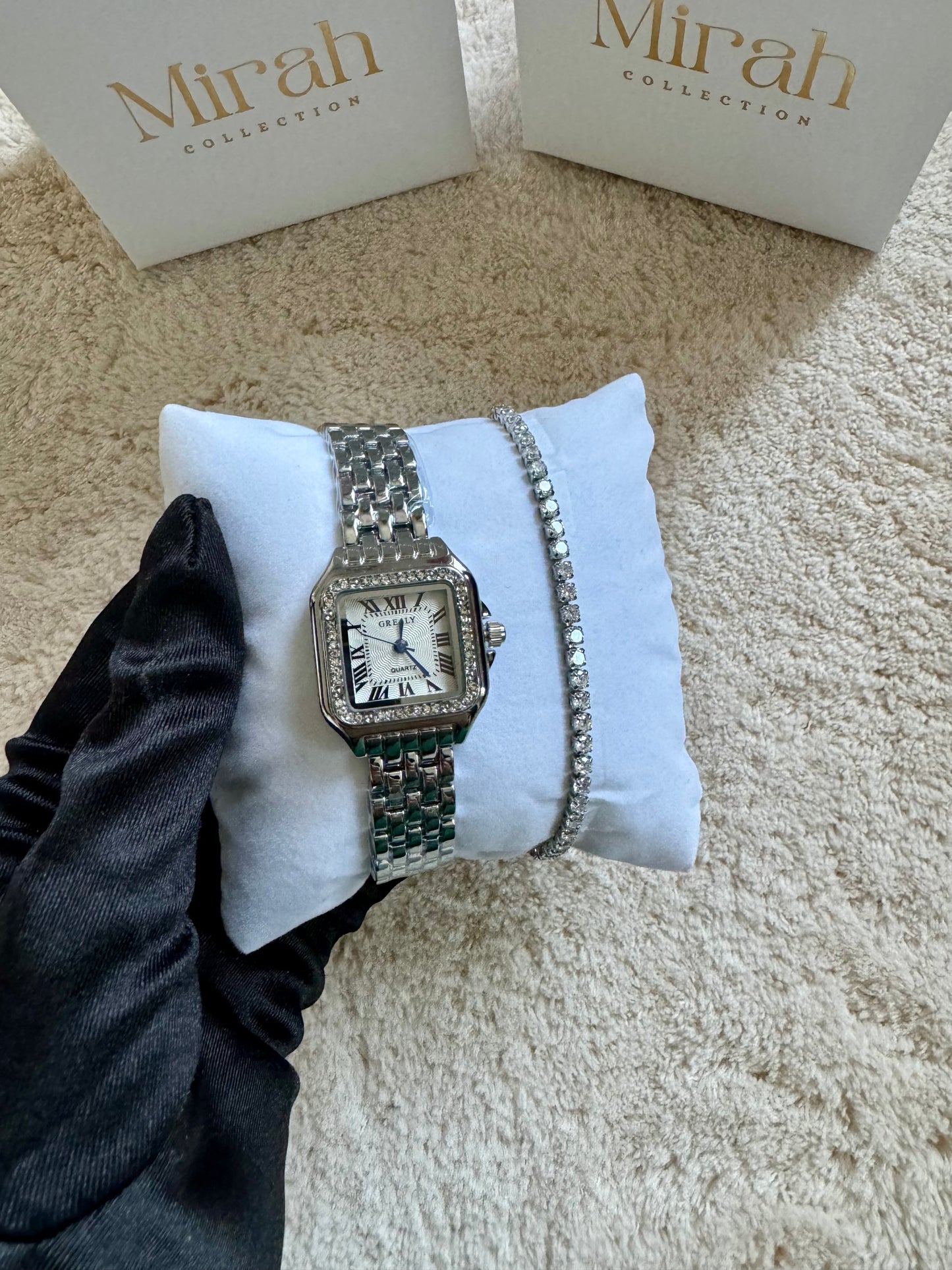 Coffret Montre - MENARA ARGENT