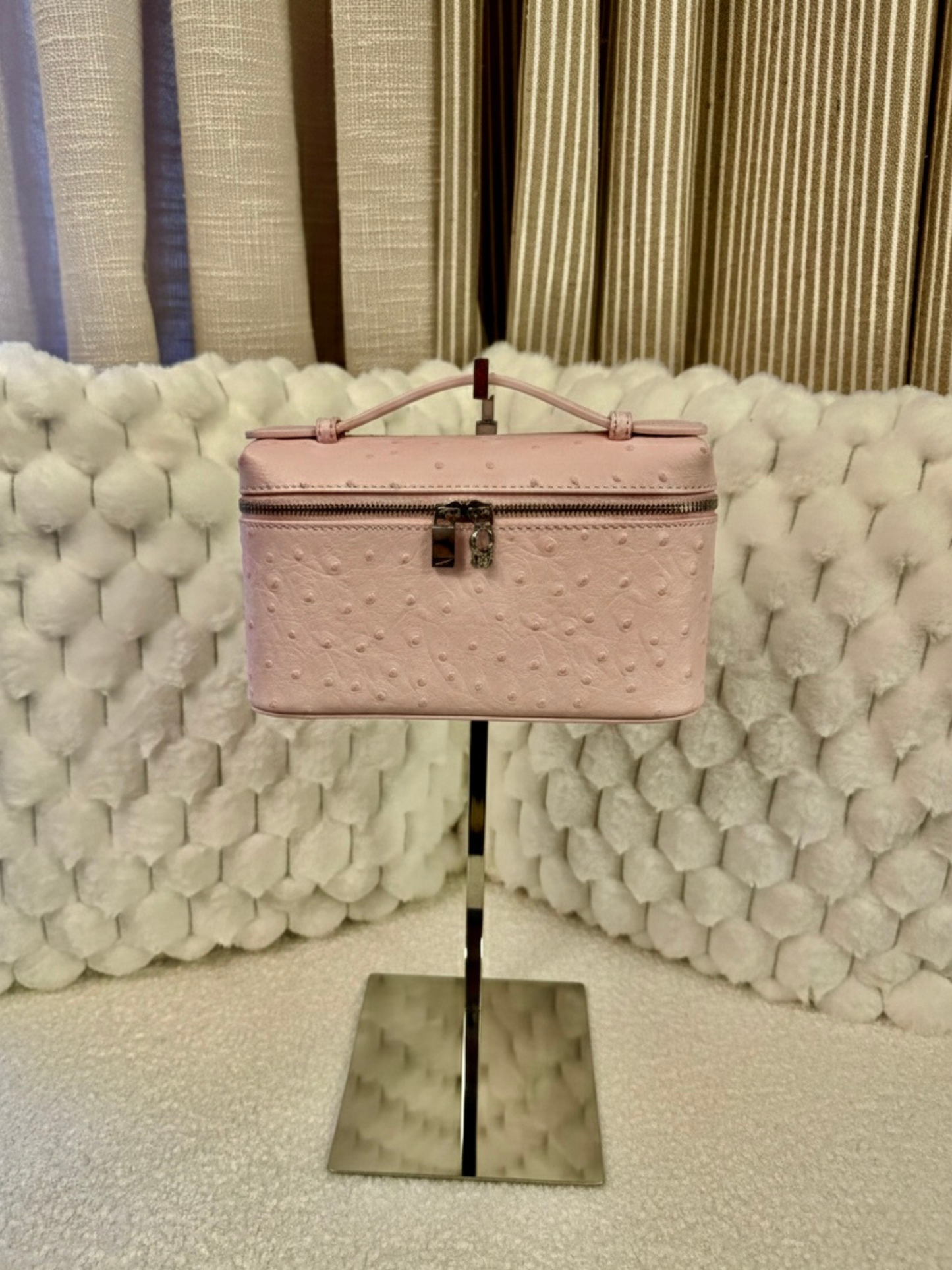 ÂMARA POCKET ROSE AUTRUCHE