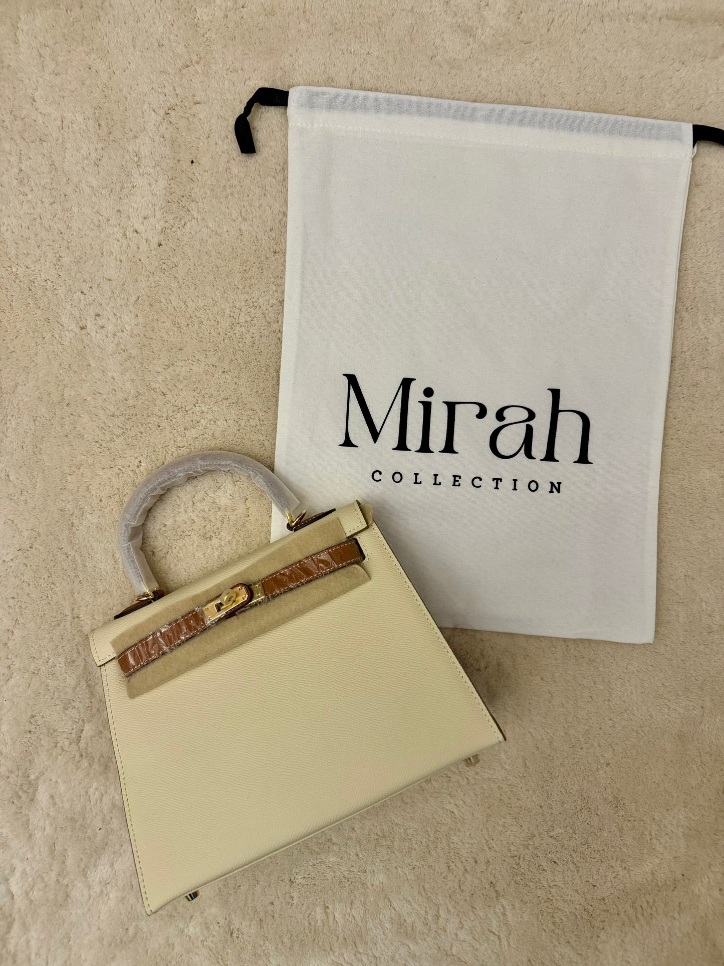 MIRAH BI-COLOR CAMEL / CRÈME 25 OR PROMO