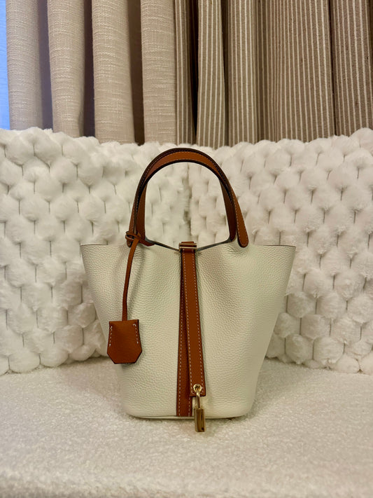 FAŸROUZ BI-COLOR CRÈME/CAMEL