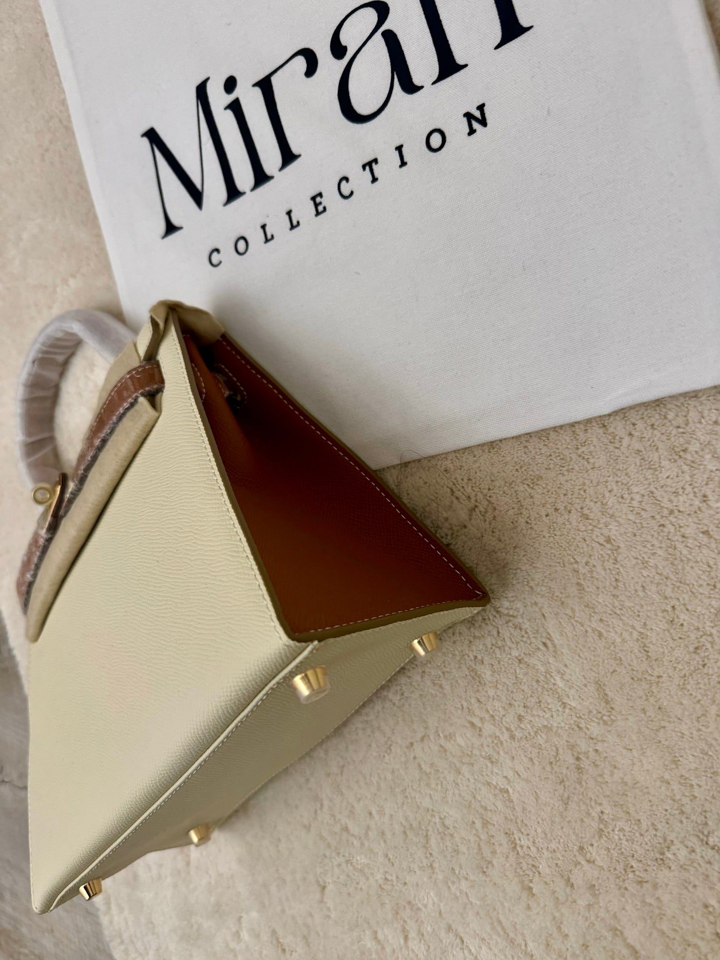 MIRAH BI-COLOR CAMEL / CRÈME 25 OR PROMO