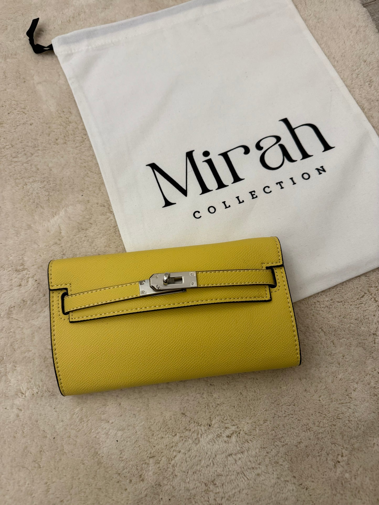 PF JAUNE ARGENT CUIR RIGIDE PROMO