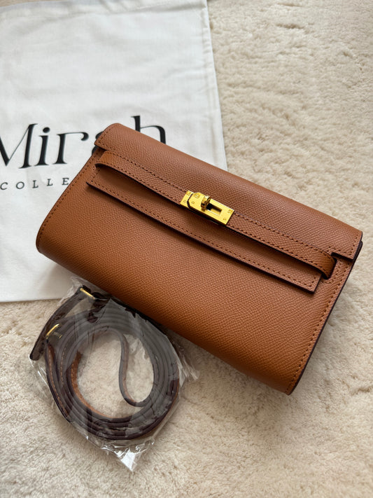 PORTEFEUILLE CAMEL OR CUIR RIGIDE