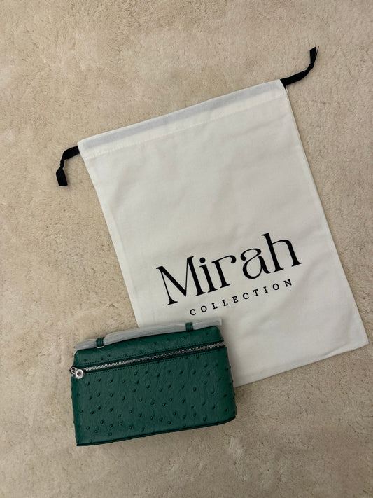 ÂMARA POCKET VERT AUTRUCHE