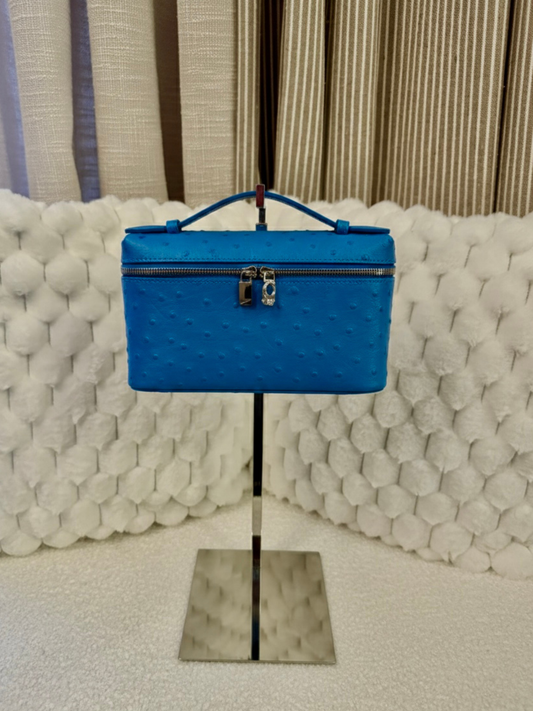 ÂMARA POCKET BLEU ÉLECTRIQUE AUTRUCHE